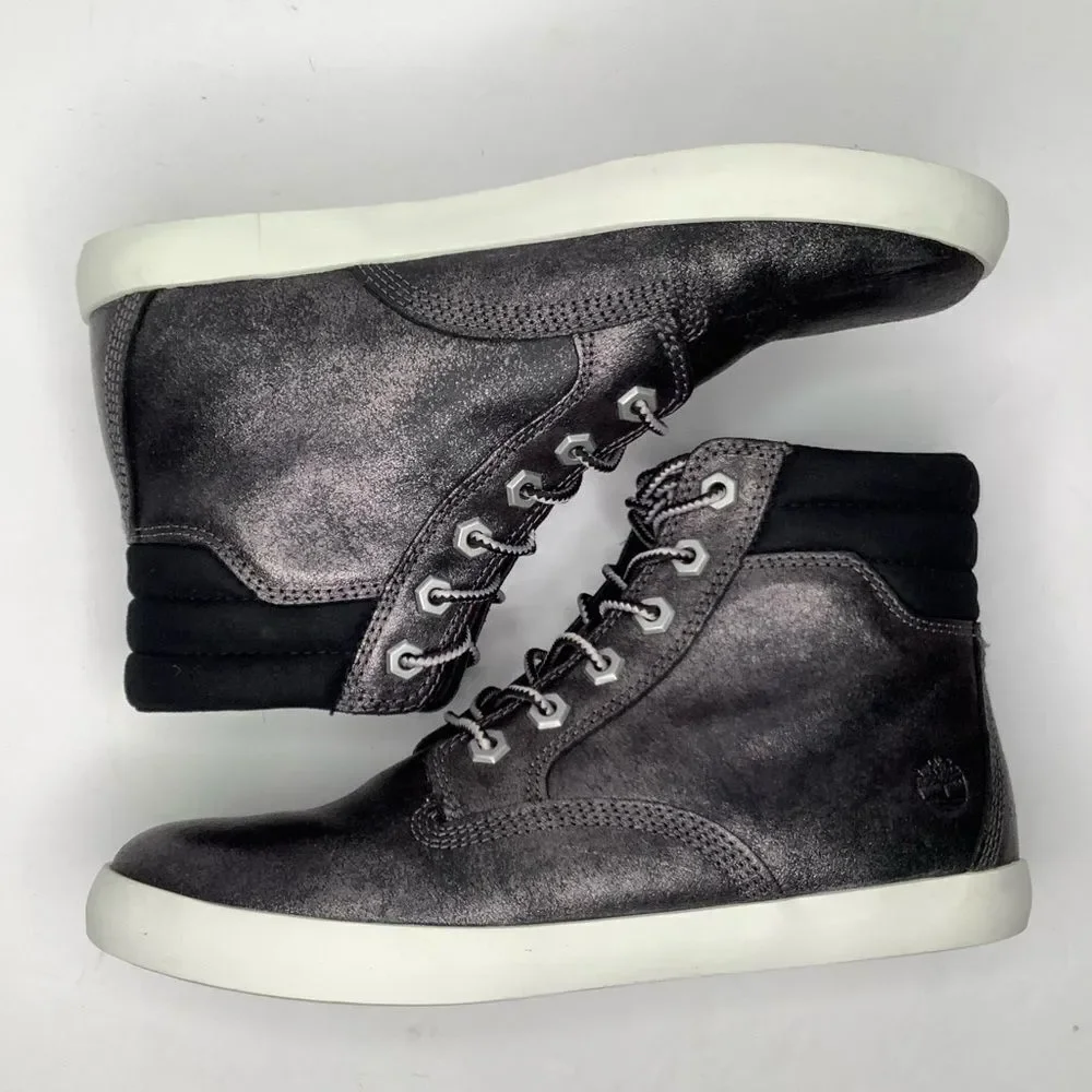 Timberland Dausette Metallic Leather Ankle Boot Sneaker Women’s Sz 7.5 Street